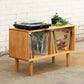 90cm Solid Tasmanian Oak Record Player Stand W/ Timber Legs