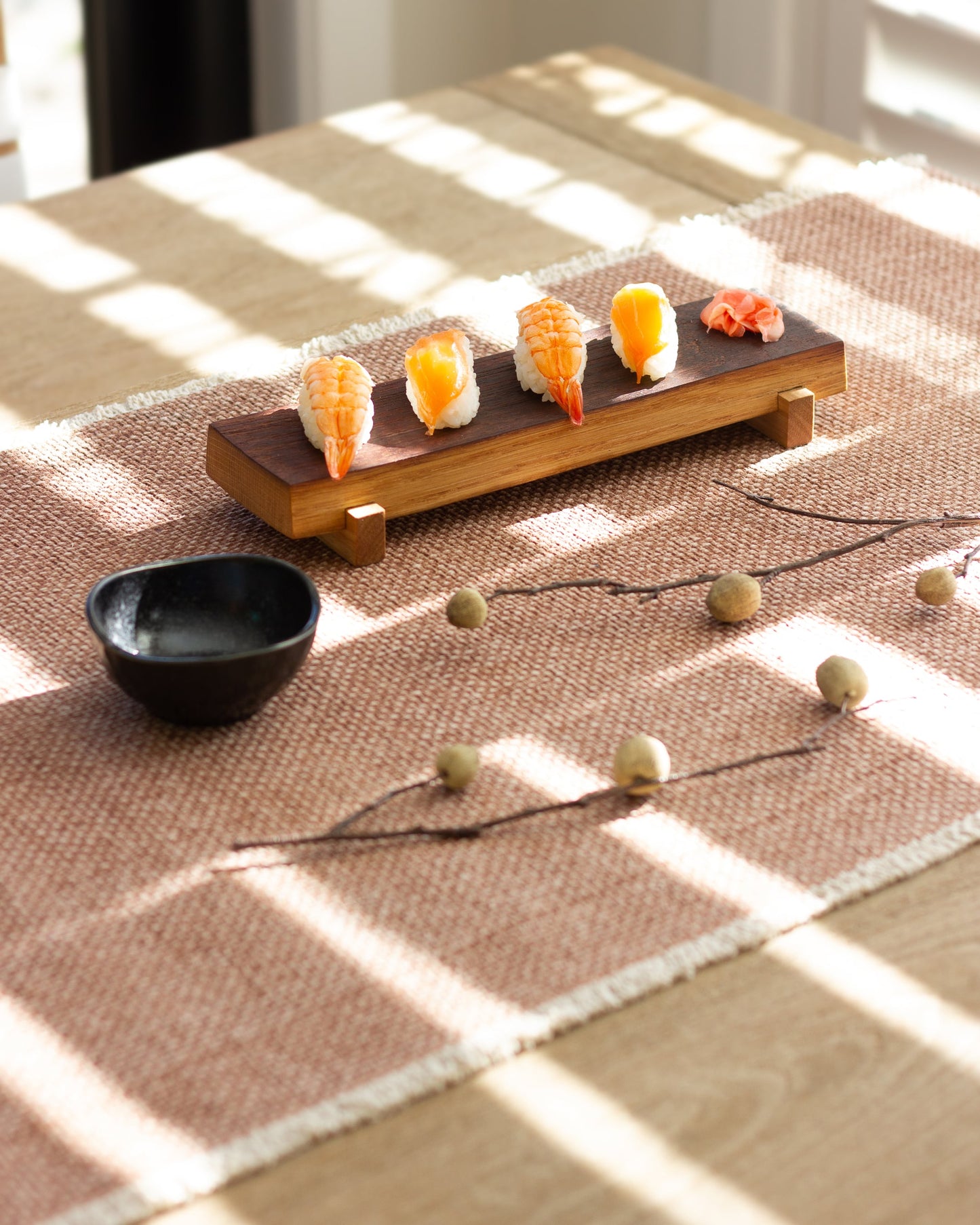 Wine Barrel Wooden Sushi Board