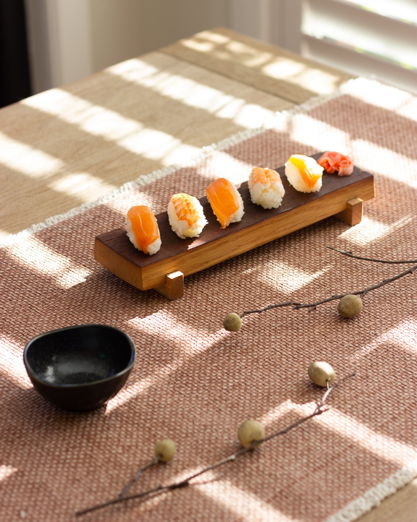 Wine Barrel Wooden Sushi Board