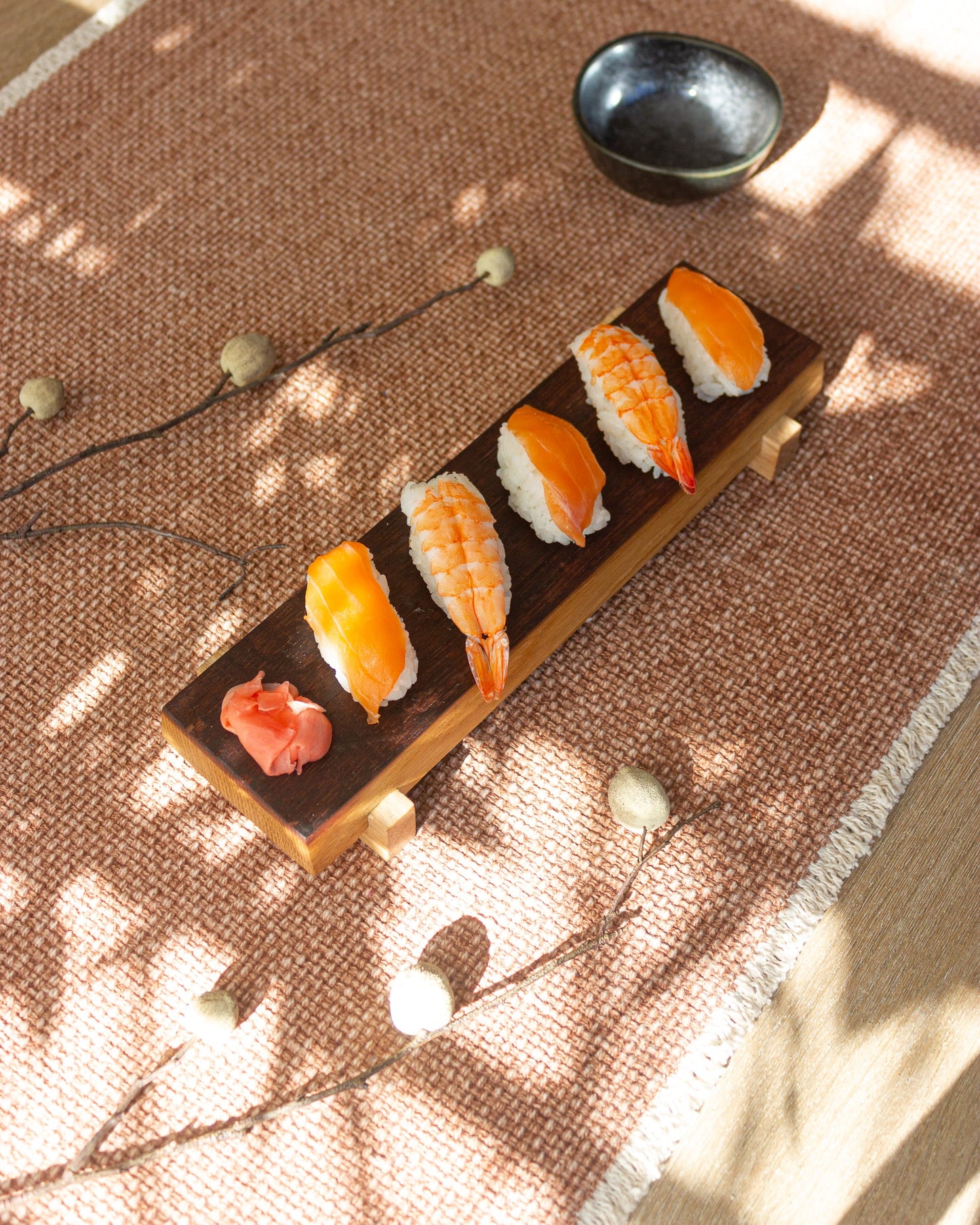 Wine Barrel Wooden Sushi Board