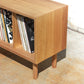 120cm Solid Tasmanian Oak Record Player Stand W/ Timber Legs
